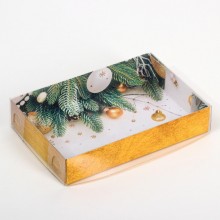Коробка для кондитерских изделий "Happy new year" 17х12х3 см